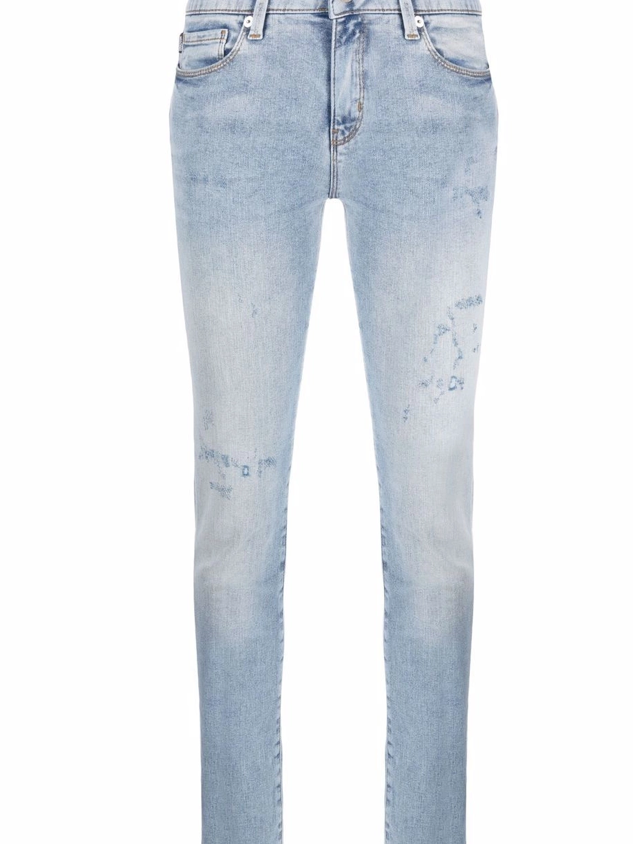 jeans Moschino skinny distressed-effect Women Love 0425